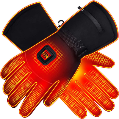 Waterbestendige PU-leer elektrische verwarmde handschoenen voor buitenwerk en -activiteiten