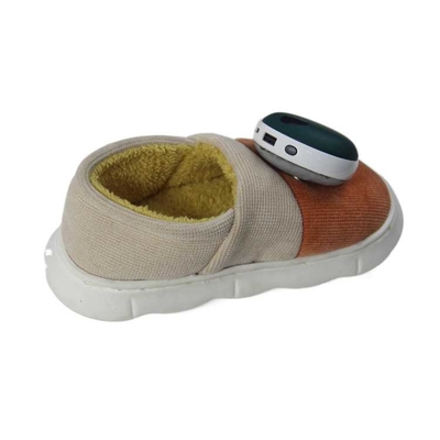 Elektrische verwarming katoenen schoenen winter voetverwarmer voor vrouwen met grafeen technologie