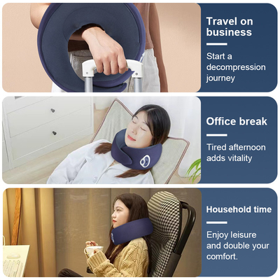 Groothandel Op maat gemaakte Ultra-Luxury Neck Support Draagbare Verstelbare Slimme Verwarming Massage Kussen voor Auto & Home Travel