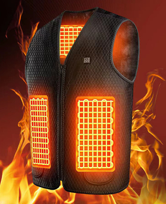 Elektrisch verwarmde kleding snelle verwarming USB aangedreven vest voor buitenactiviteiten in de winter