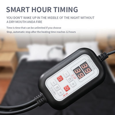 Aanpasbaar wasbaar elektrisch verwarmd deken veilig met oververwarmingsbescherming