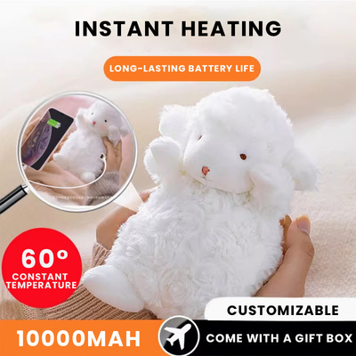 Blijf comfortabel en verbonden met onze kleine schapen Plushie Hand Warmer Power Bank overal