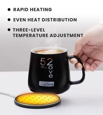 Stijlvolle koffiemok met verwarming De ultieme combinatie van stijl en functionaliteit