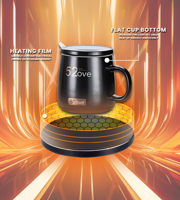 Stijlvolle koffiemok met verwarming De ultieme combinatie van stijl en functionaliteit