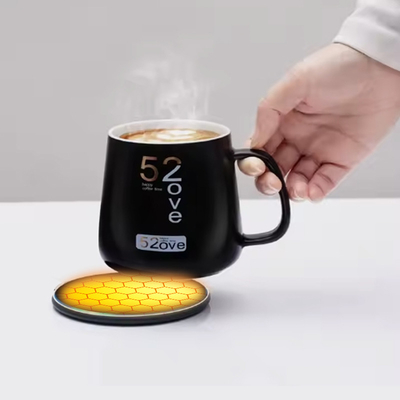 Multifunktioneel USB Cup Warmer Smart Travel Flaschehitteplaat met draadloos opladen