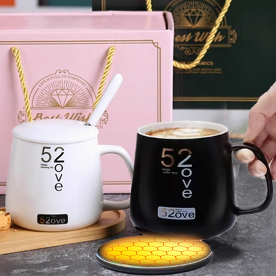 Multifunktioneel USB Cup Warmer Smart Travel Flaschehitteplaat met draadloos opladen