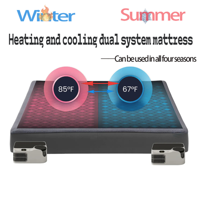 Verstelbare temperatuurMeerfunctionele elektrische matrasbedekking Koeling en verwarming Watergekoelde matras met therapiefunctie F-instellingen 45-65 graden Voor persoonlijk comfort bij verwarming en koeling Matraspad