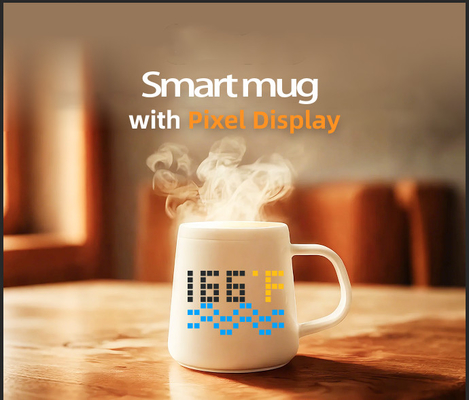 Persoonlijke cadeautjes voor Moederdag Ai-verbeterde keramische mok met Pixel Display Modern Design Gift