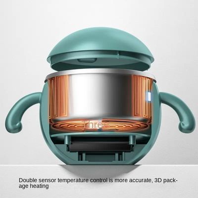 300 ml Baby Food Warmer Bowl HW01 Draagbare elektrische grote roestvrijstalen babyvoedingscontainer Baby Food Warmer voor reizen