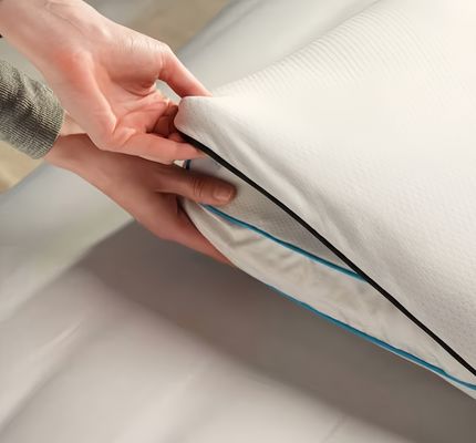 Temperatuur 45 55 65 Dual Climate Mattress Pad Ontworpen om de koeltemperatuur 8 graden lager te houden dan de binnentemperatuur