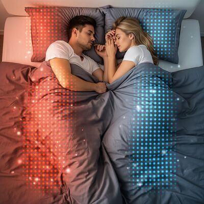 Koeldek met Dual Zone Climate Control Systeem voor Nauwkeurige Temperatuurregeling en Verbeterd Diepe Slaapcomfort