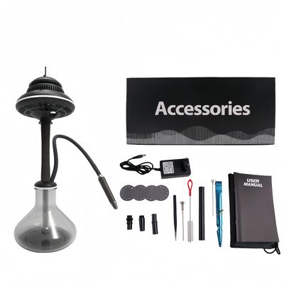 Draagbare draadloze shisha waterpijp met lange batterijduur en levendige RGB-verlichtingseffecten, ideaal voor reizen en buitenactiviteiten