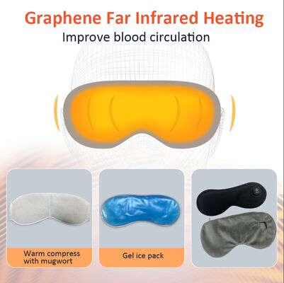Draadloze oogmaskers voor droge ogen Oogverlichting, verbeterde slaap, wasbaar oogverwarmingspad voor reizen en met vervangbare schel