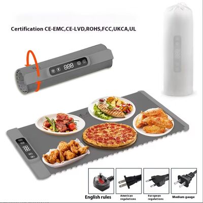 Smart Home Multifunktioneel vouwbaar Hot Chopping Board Mat Flexibel Silicone Warm Vegetable Po Warm Preservation Rollabel