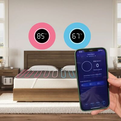 Hoogdichtheid koeling Watergekoelde Matras Custom Size Opvouwbaar Draagbaar Design Ondersteunende Massage Comfort Wasbaar