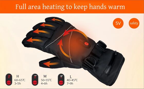 CE FCC RoHS Certified USB Heated Riding Gloves Adjustable Thermostat Waterproof for RV Household Use-Custom Electric Heating