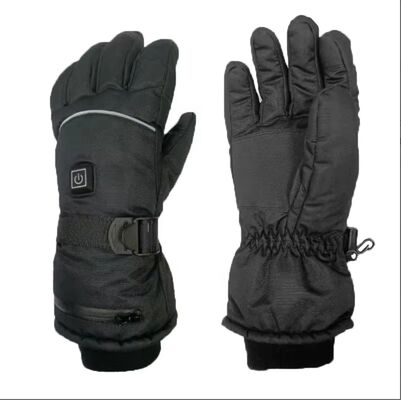 CE Certificate USB Touchscreen Heated Gloves Cheap Electric Heating Mittens Leather Waterproof Heat Mittens for Ski
