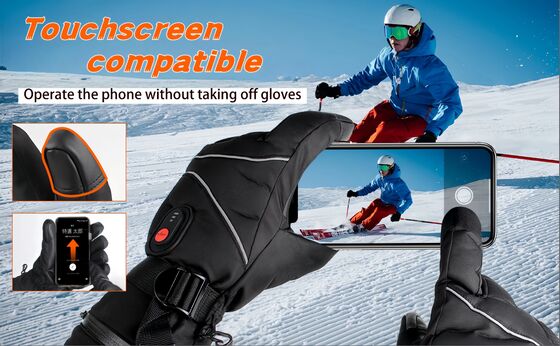 Touchscreen grafeen verwarmd handwarmer, duurzaam en temperatuurverstelbaar waterdicht, winddicht, sneeuwdicht elektrisch handschoenen