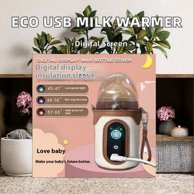 Sheerfond USB draagbare melkverwarmer 5V2A laagdrukveilige babyflesverwarmers met poly/cotton/EVA materiaal voor baby's