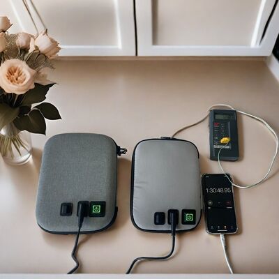 Draagbare USB-voedingsverwarmingstas met waterafstotende oxfordstof en voedselveilige geïsoleerde voering voor warme maaltijden altijd en overal