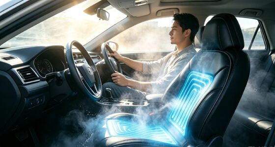 Auto stoelkussen met waterkoeling en verwarming, biedt consistente temperatuurregeling met een veilig verbruik voor 12 volt voertuigsystemen