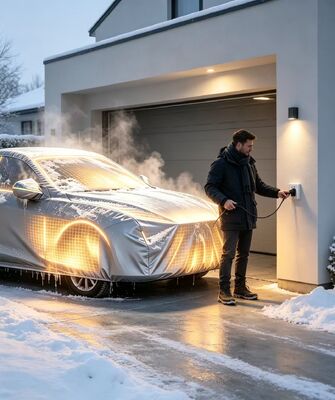 Auto verwarmingskap ontworpen om nauw aan te sluiten op de motorruimte van het voertuig, wat zorgt voor uniforme warmteverdeling en bescherming