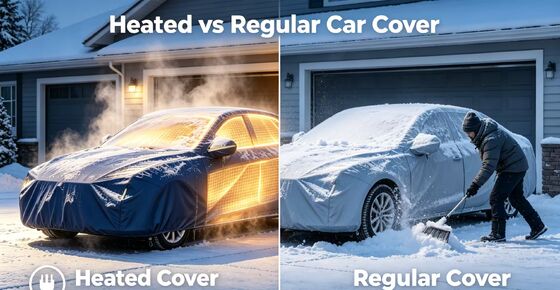Auto-verwarmingskap met eenvoudige installatie en verwijdering, ontworpen voor herhaaldelijk gebruik en bescherming tegen sneeuw, vorst en lichte regen