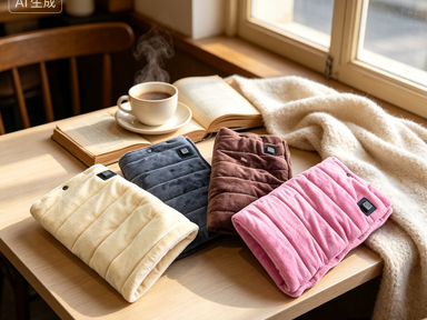 Draagbare handwarmer met USB-stroomvoorziening zacht zijdeachtig weefsel oppervlak constante verwarmingsfunctie lichtgewicht compact ontwerp en veiligheidsbescherming