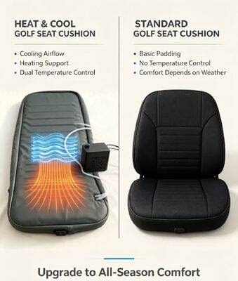 Zachte en duurzame golfverwarmingspad voor golfwagenstoelen met verwarmings- en koelfuncties met oververwarmingsbescherming voor langere tijd buiten
