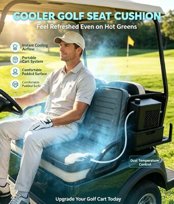 Zachte en duurzame golfverwarmingspad voor golfwagenstoelen met verwarmings- en koelfuncties met oververwarmingsbescherming voor langere tijd buiten