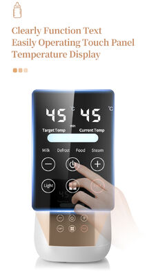 Gebruiksvriendelijke babyflessenwarmer met instelbare temperatuurinstellingen die voldoet aan de behoeften van professionele kinderopvangaanbieders