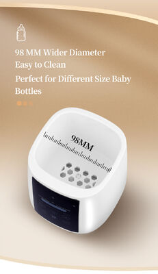 200W Elektrische Babyfleswarmer 30-65℃ Temperatuurregeling Droogbrandbeveiliging Automatische Uitschakeling Melkwarmers voor Borstvoedingszakjes Glazen PP Siliconen Babyflessen