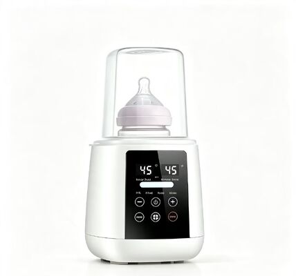 200W Elektrische Babyfleswarmer 30-65℃ Temperatuurregeling Droogbrandbeveiliging Automatische Uitschakeling Melkwarmers voor Borstvoedingszakjes Glazen PP Siliconen Babyflessen