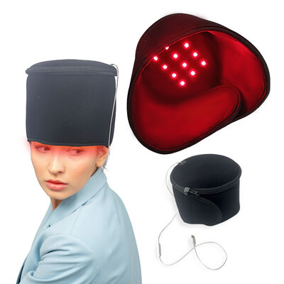 660nm rood licht therapie cap met grafeen ver-infrarood verwarming, 3 therapie modi & 1H automatisch uitschakelen, draagbare infrarood licht cap voor de behandeling van de hoofdhuid
