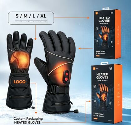 Elektrisch Verwarmde Handschoenen Graphene Snelle Verwarming, Verstelbare Temperatuur Waterdichte Thermische Handwarmers, Custom Logo & Verpakking Beschikbaar