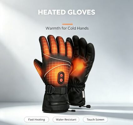 Touchscreen grafeen verwarmd handwarmer, duurzaam en temperatuurverstelbaar waterdicht, winddicht, sneeuwdicht elektrisch handschoenen