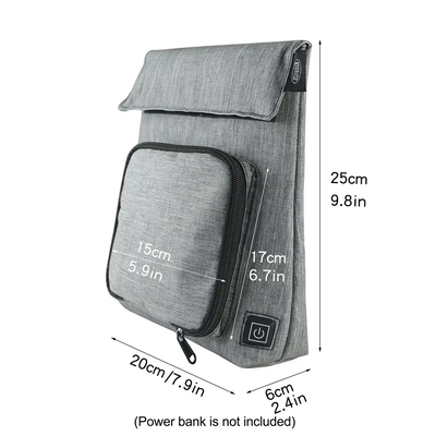 OEM ODM Custom Logo USB Verwarmde Voedselwarmer Pouch, Waterdichte Lekvrije Wasbare Afneembare Oplaadbare Verwarmingszak voor Reis Picknick School