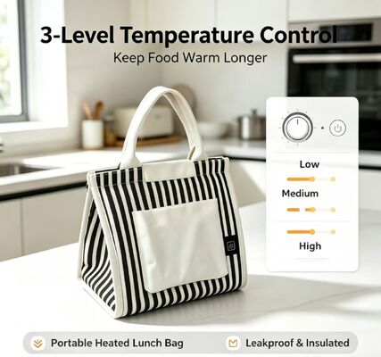 De Ultieme Draagbare Voedselwarmer voor Roadtrips, Kamperen & Kantoor — USB-gestuurde Verwarmde Lunchtas met Snelle Verwarmings Technologie