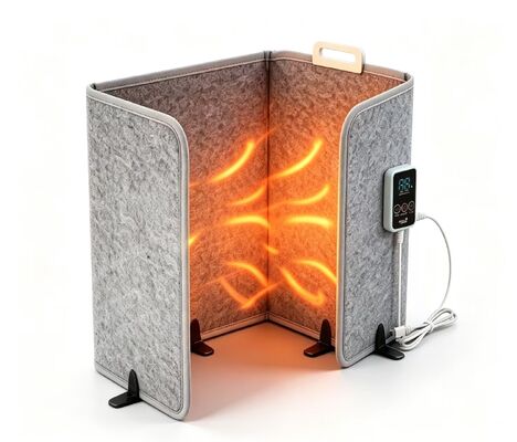 Op maat gemaakte elektrische verwarmde winddichte warme voetplaat 220V 165W, 3-snelheids verstelbare waterdichte voetverwarmingsmat voor binnenverwarming