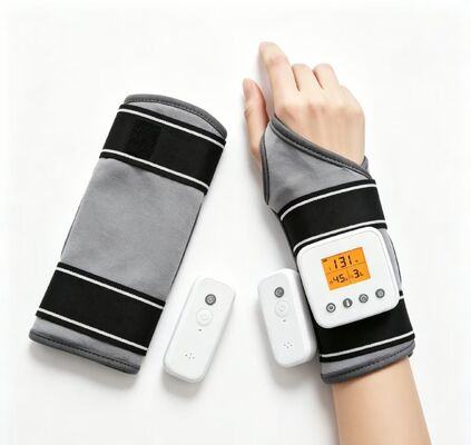 USB oplaadbare verwarmde polsbeugel met trillingsmassage, 3 temp & timer-instellingen, verwarmingswristband voor carpaaltunnel artritis polsondersteuning