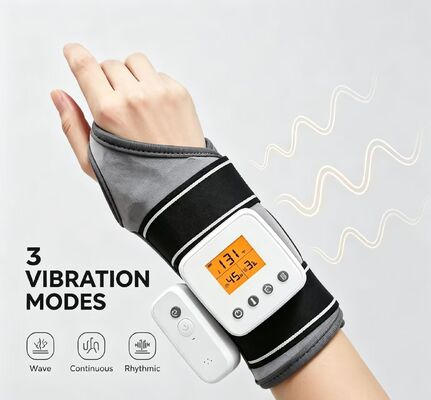 Soft Fabric Heated Wrist Support Guard with Vibration Massage, Multi Timing Modes Rechargeable Heating Wrist Brace
