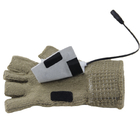5W wasbare Elektrische Verwarmde Fingerless Gloves Verre Infrarode Usb voor de Winter
