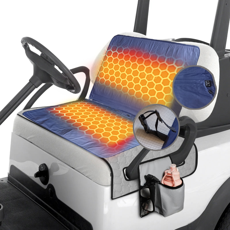 Geavanceerde PU golfkar verwarmde stoel kussen De ultieme oplossing voor DC / AC stroombron