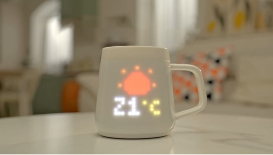 Persoonlijke cadeautjes voor Moederdag Ai-verbeterde keramische mok met Pixel Display Modern Design Gift