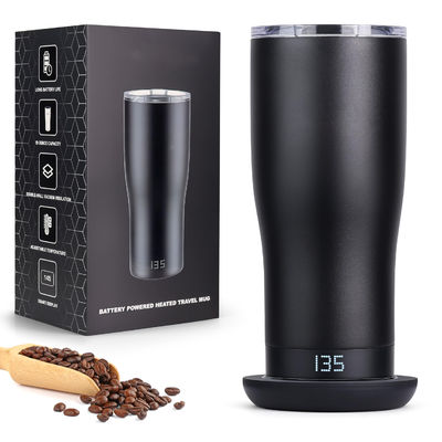 Custom Smart verwarmde koffiebeker LED-scherm zelfregulerende temperatuur voor handig direct drinken voor reis auto