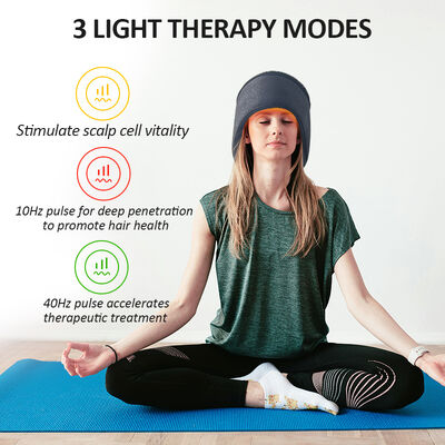 660nm haargroeikap led rood licht therapie en 270 led rood licht en laser therapie cap