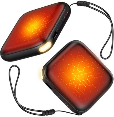 Oplaadbare 2-pakket 6000mAh handverwarmers Fast Heating LED-licht voor gecertificeerde 1 jaar garantie-draagbare zakverwarmer voor buiten