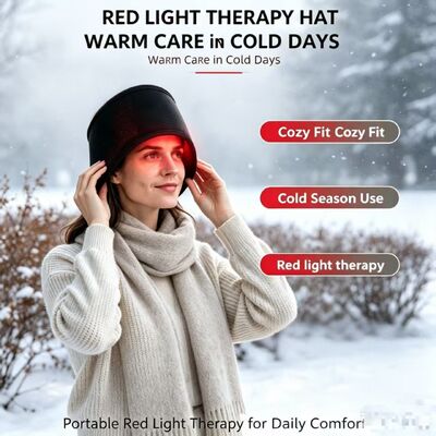 Roodlichttherapiekap met RLT & NIR, 10Hz&40Hz Pulsademhalingsmodus Hoofdhuidtherapiehoed voor Hersenenontspanning, Verbetering van Slaap & Verlichting van Stress