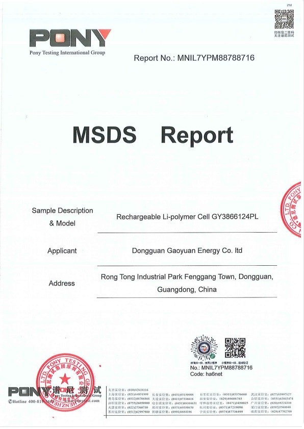China Dongguan Sheerfond New Materials Co., Ltd. Certificaten